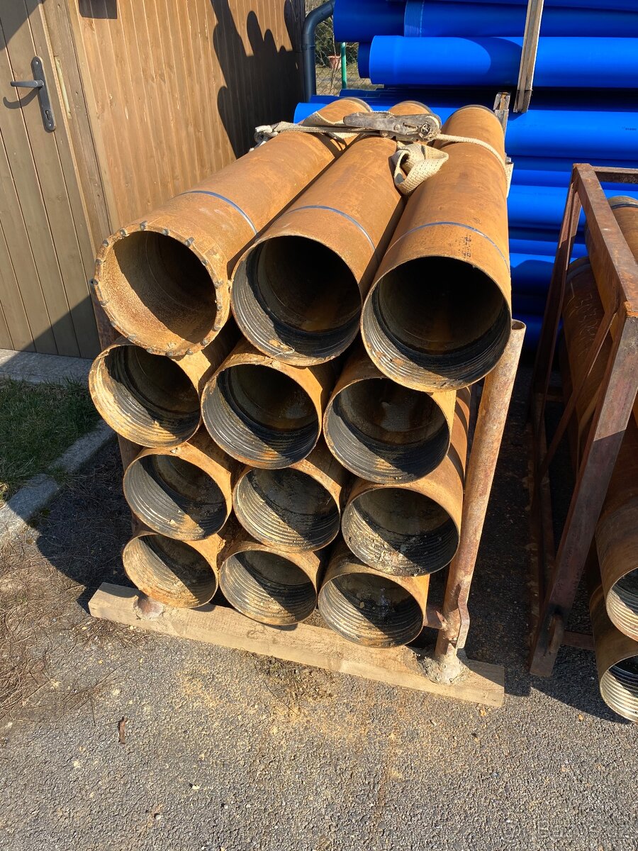 Závitové pažnice vrty a studny, vrtná souprava,vrtné nářadí - 4