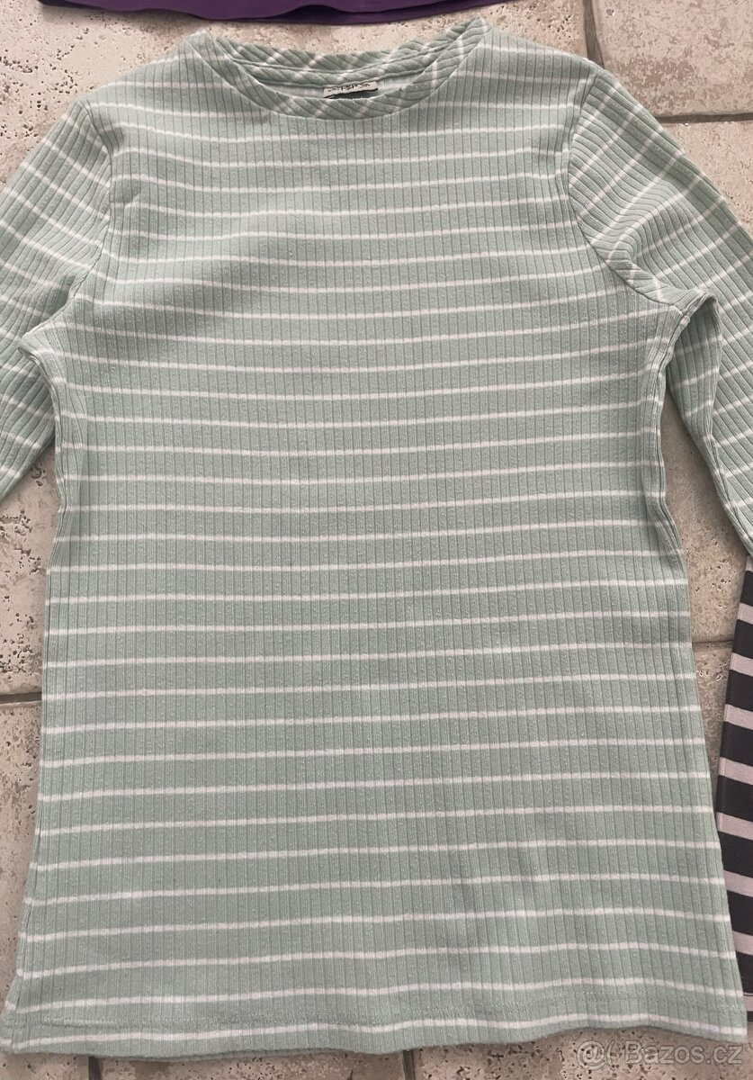 Dívčí bavlněná trička, vel. 158 - 4