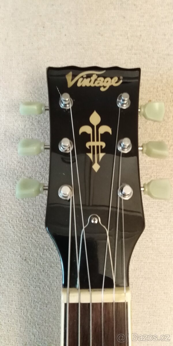 Prodám Vintage V100 Tobacco Sunburst Elektrickou kytaru - 4