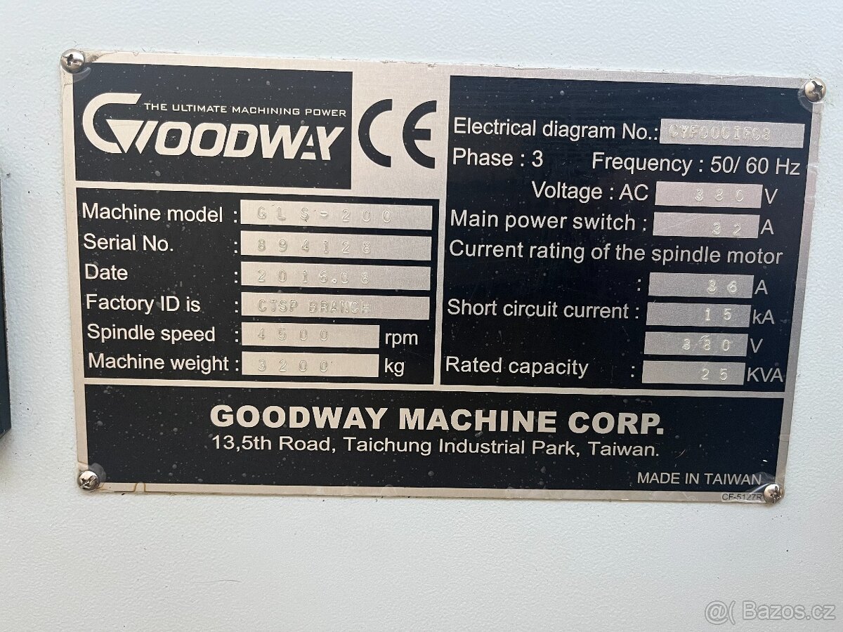 CNC soustruh Goodway GLS200 - 4