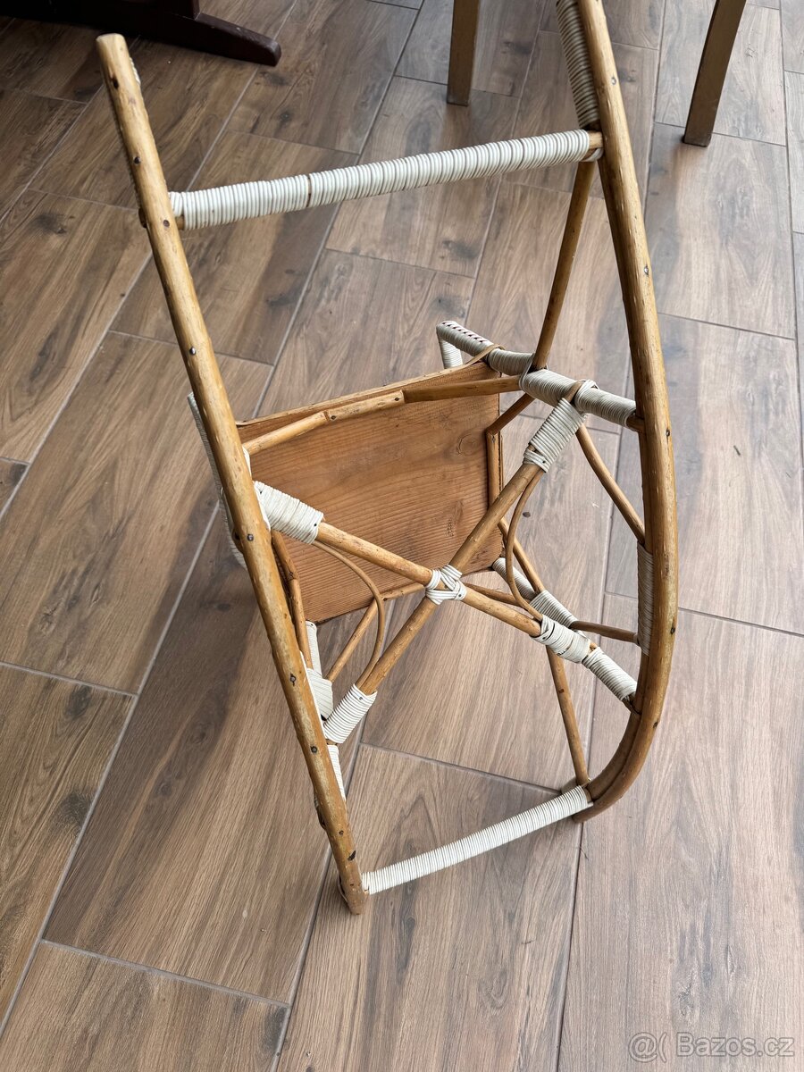 Dětská retro houpací židlička - houpačka - 4