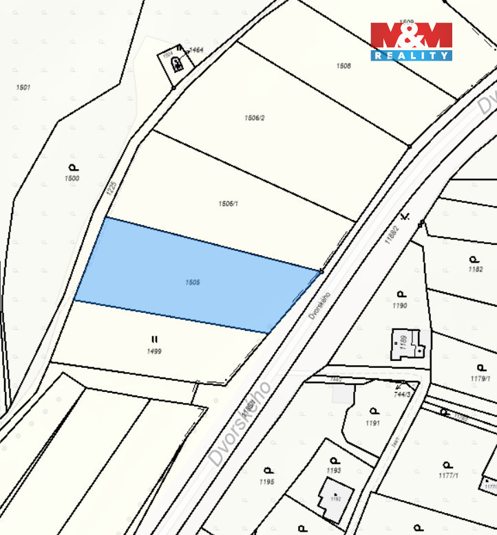 Prodej pole, 1419 m², Olomouc-Droždín - 4