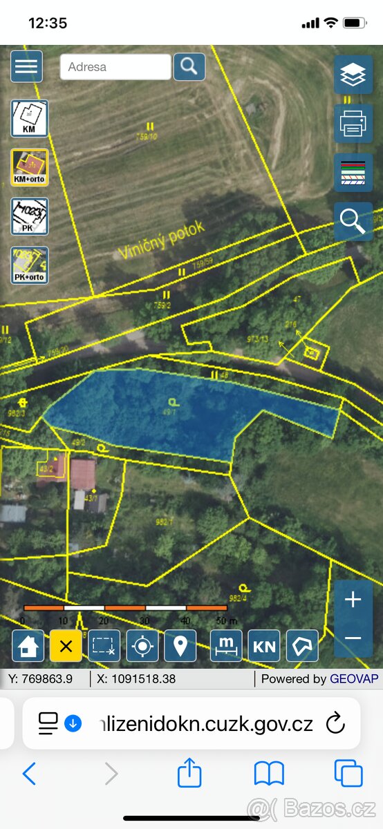 Zahrada Smolotely okr. Příbram 1132 m2 - 4