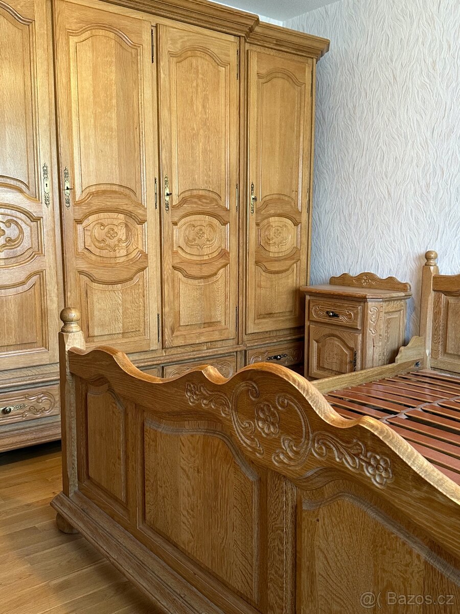 Dubová celomasivní ložnice, TOP zpracování - 4