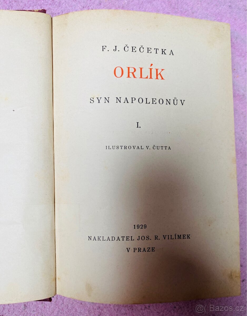 kniha - Orlík, syn Napoleonův - F.J. Čečetka 1929 - 4