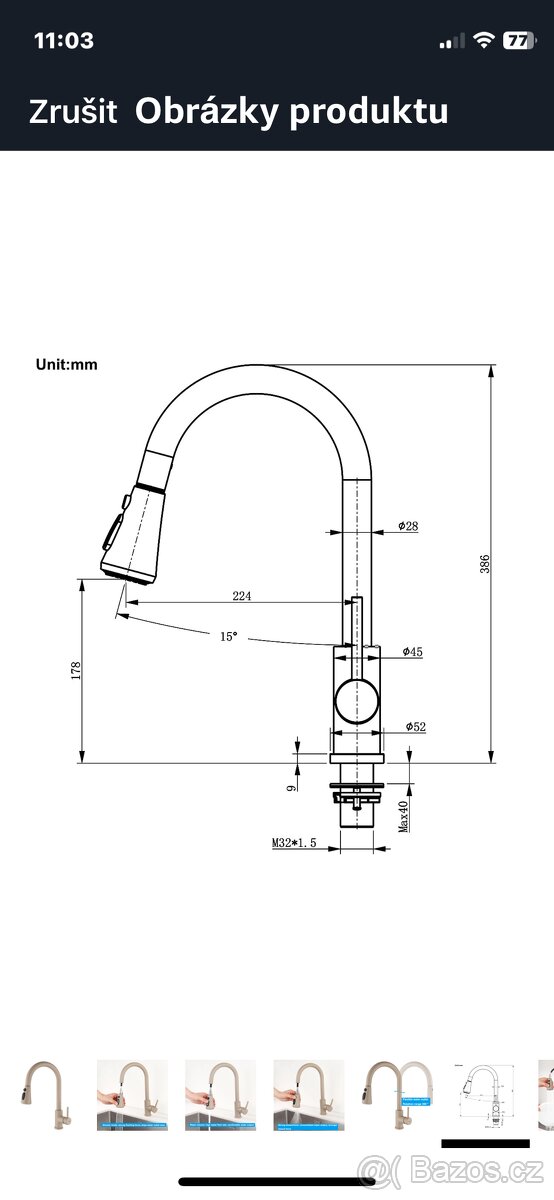 Baterie vodovodní - 4