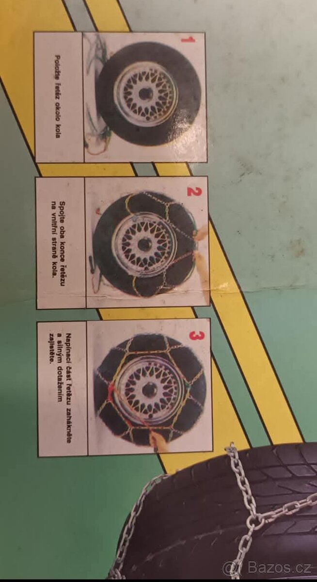 Prodám hydraulický zvedák + sněhové řetězy - 4