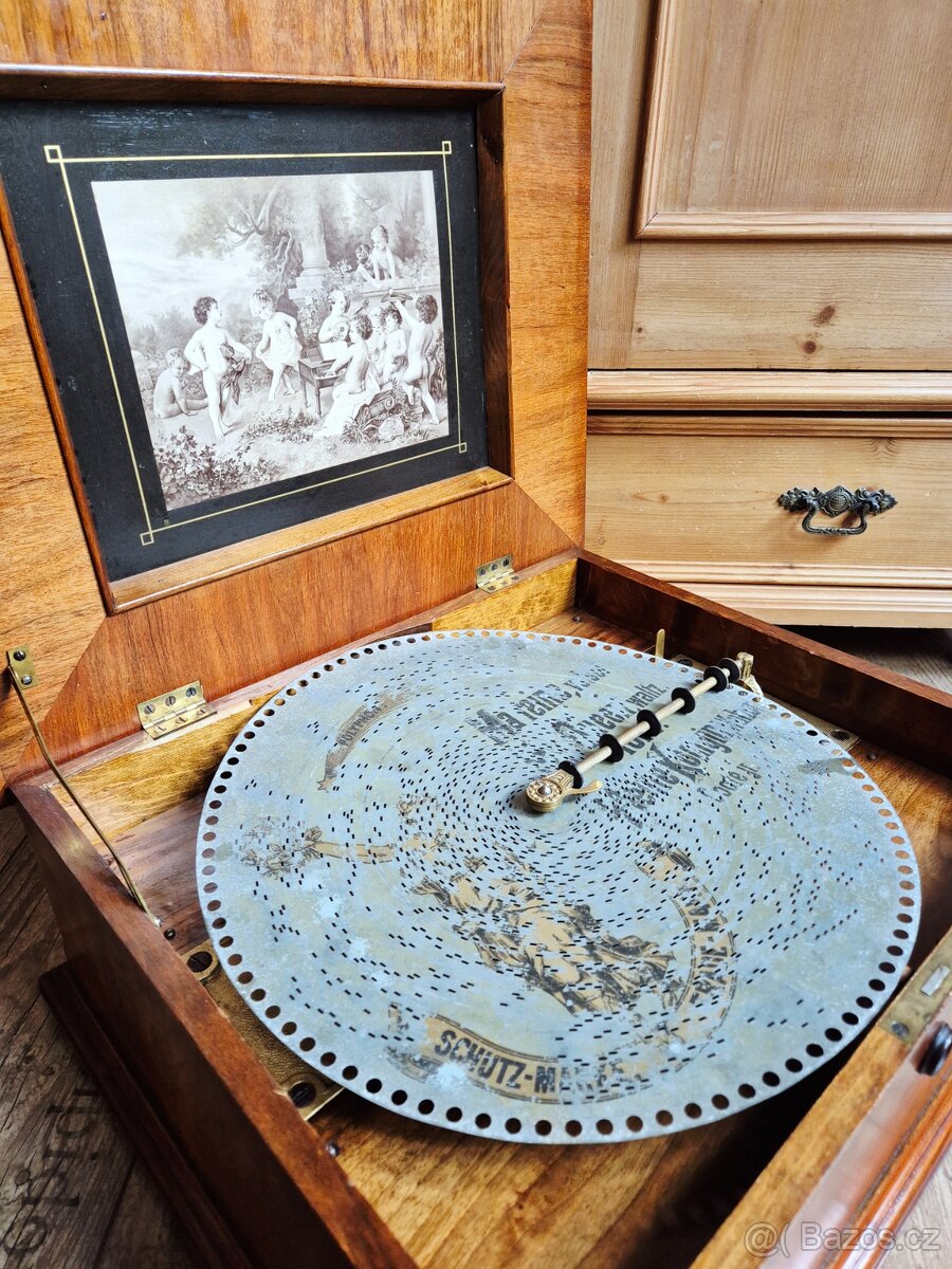 Starožitný hrací stroj Polyphon, 1895 - 4