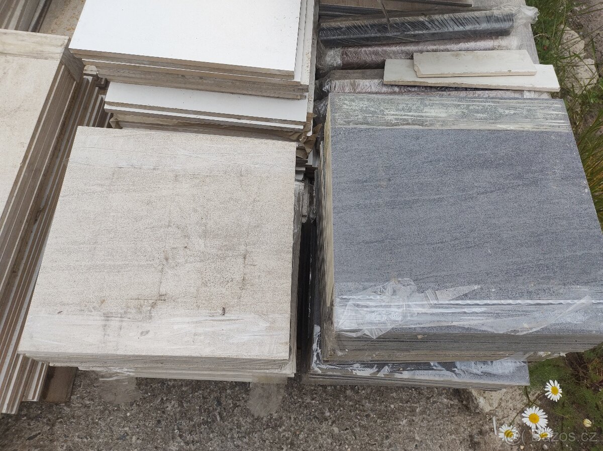 Dlažby a obklady - zbytky ze stavby-nové - 4