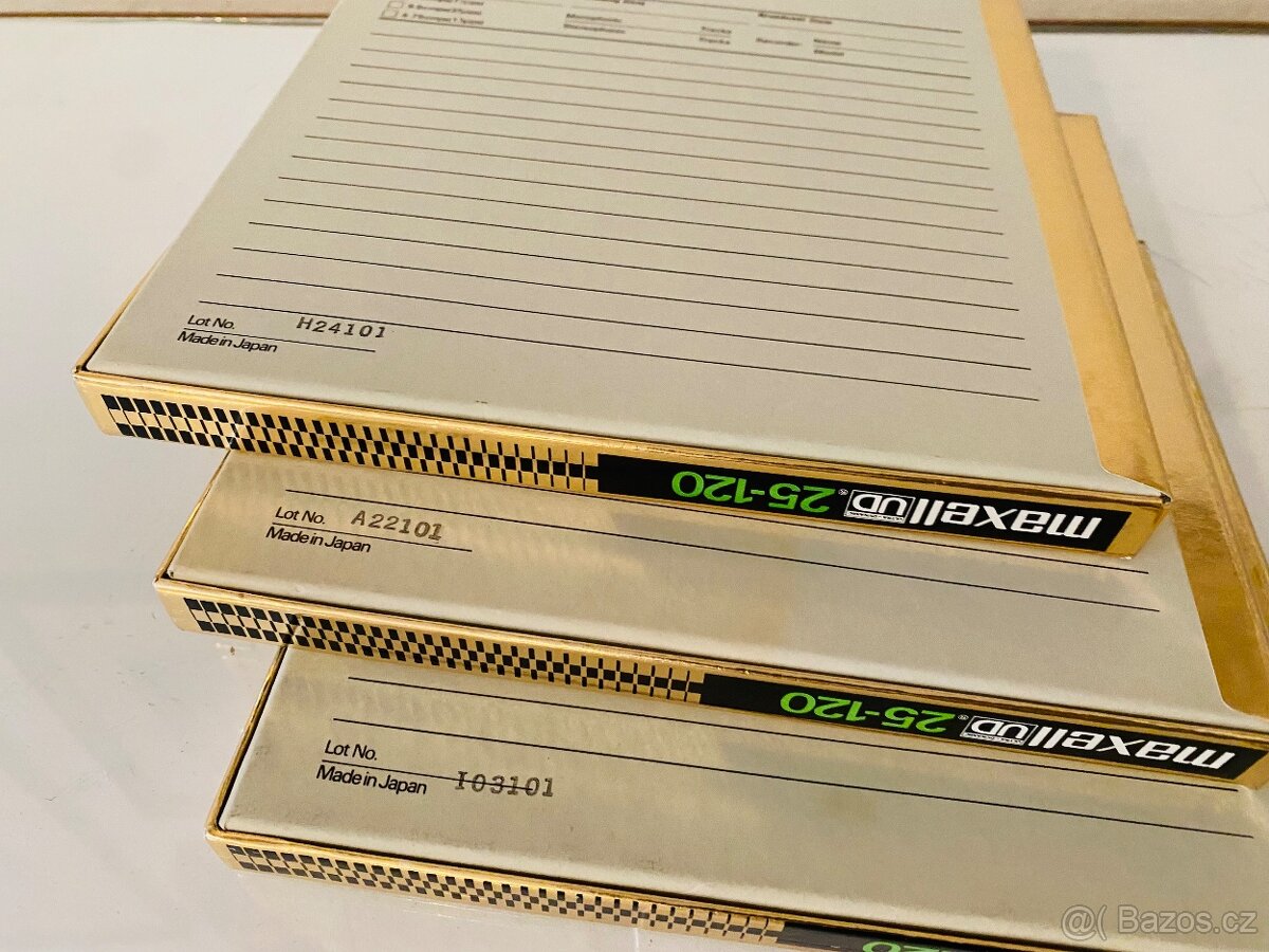 Kotoučové pásky Gold Maxell UD - 25-120, 80.léta - 4