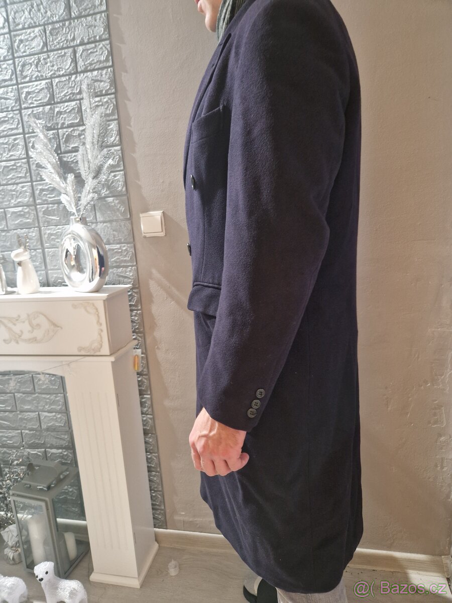 Pánský dlouhý kabát Berwin & Berwin - 100% Cashmere (L) - 4