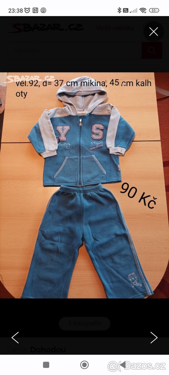 Mikiny vel.92 různé - 4