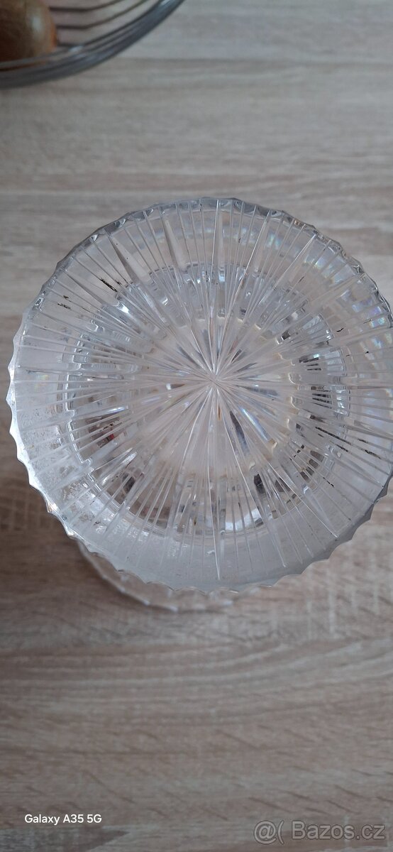 Stará broušená váza Topp stav - 4