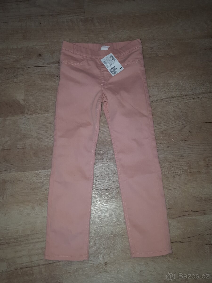 Nové dívčí kalhoty H&M a C&A vel. 110/116 - 4