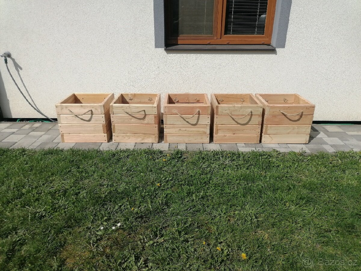 10% SLEVA Modřínový masivní vyvýšený záhon-květináč - 4