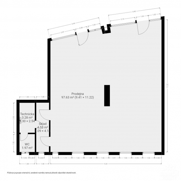 Pronájem komerčního prostoru 107 m², Uherské Hradiště - 4