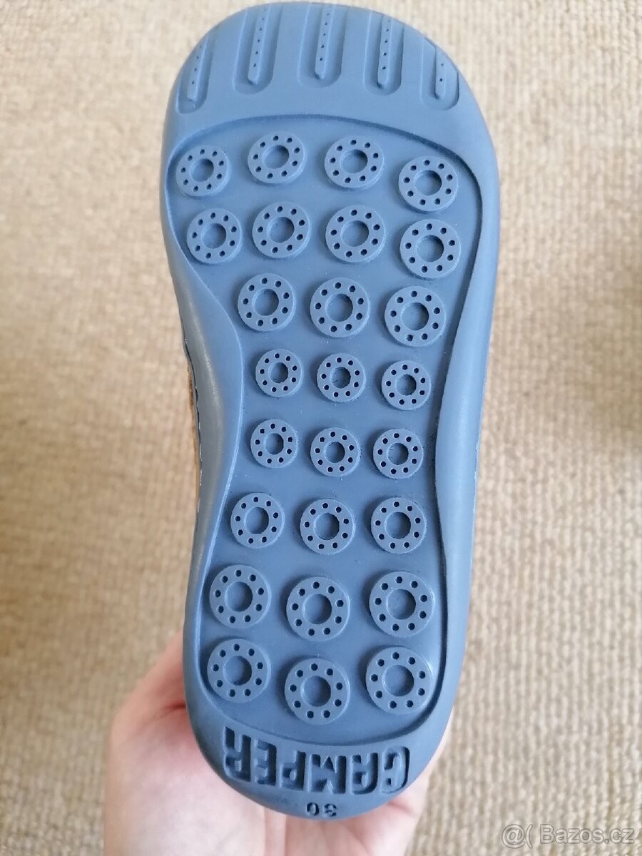 Dvoubarevné kotníkové kožené celoroční boty Camper, v. 30 - 4