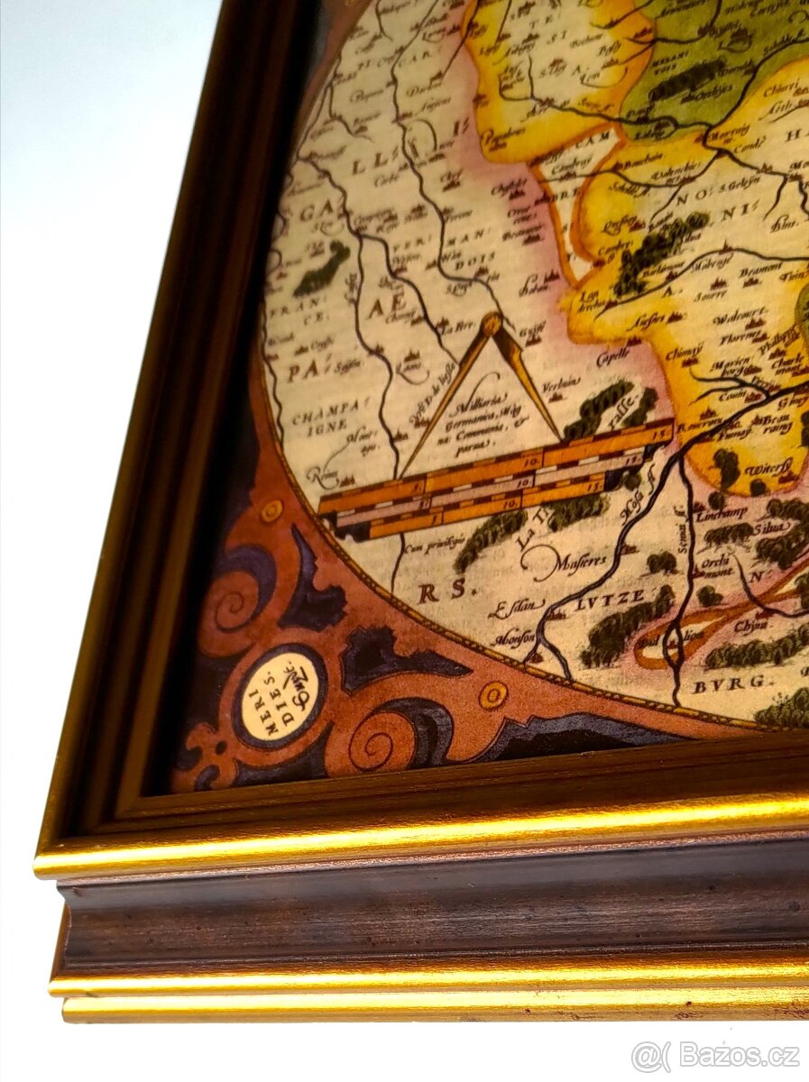 HISTORICKÁ MAPA NIZOZEMÍ A BELGIE/ A.Ortelius 1575 - 4