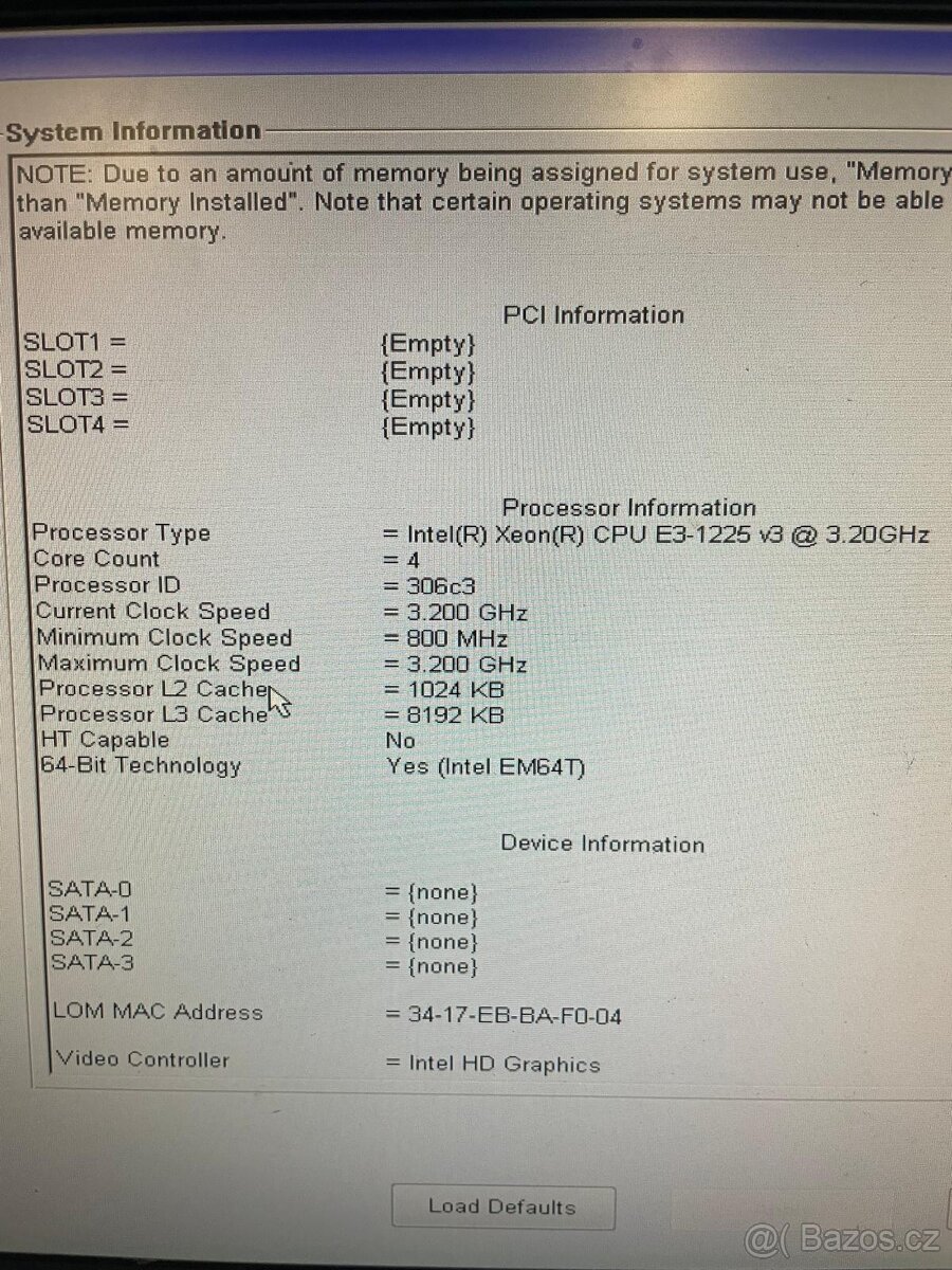 Server Dell PowerEdge T20 - 4