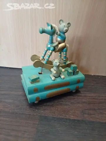 Hrací skříňka houpací koník - 4