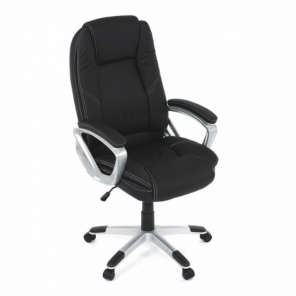 Kancelářské křeslo v černé ekokůži model KA-Y282 BK - 4