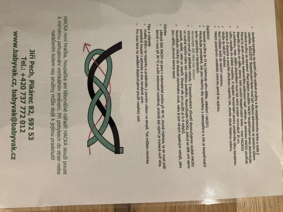 Závěsná textilní kolébka - 4