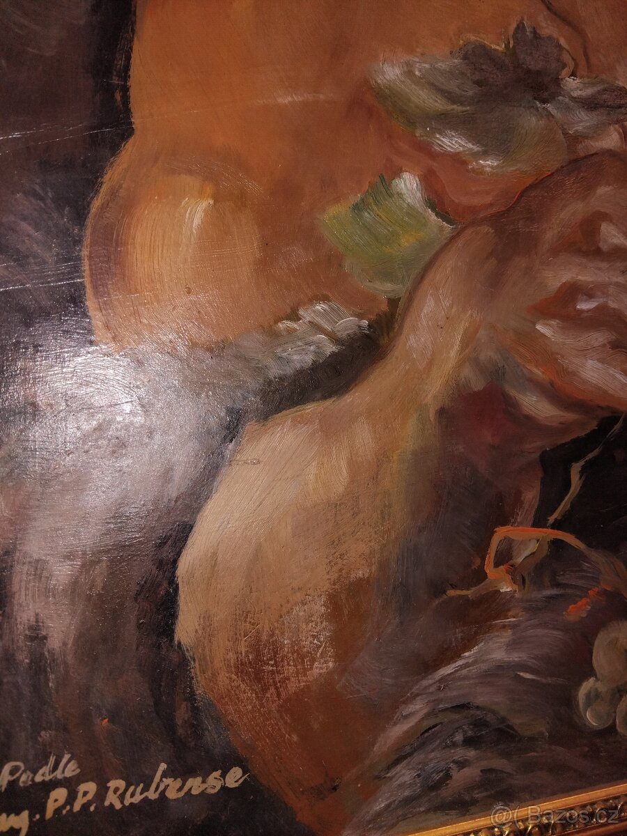 Velký obraz od Rubense. Cca 77cm x 58cm. - 4