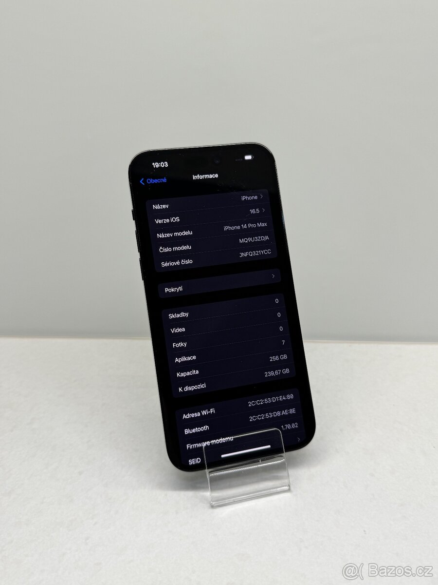 NOVÝ APPLE IPHONE 14 PRO MAX 256GB ČERNÝ-BATERIE 100% - 4