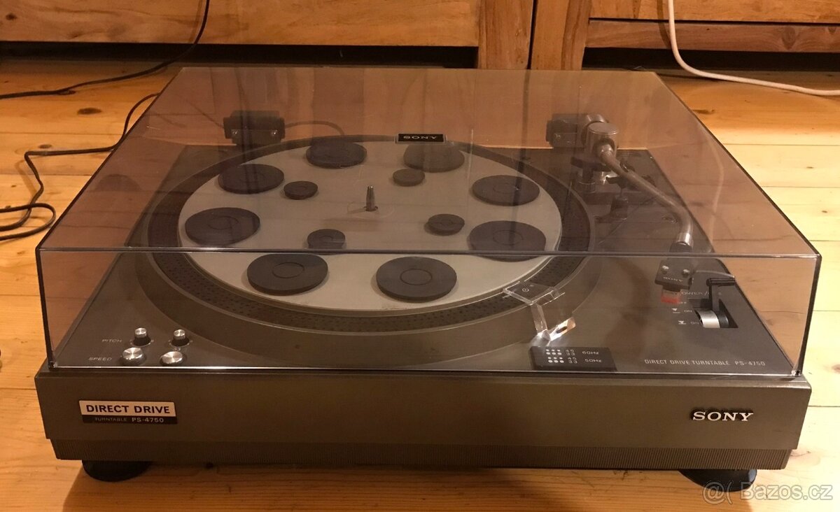 ŠPIČKOVÝ GRAMOFON SONY PS-4750 (1974) PŘÍMÝ NÁHON - 4