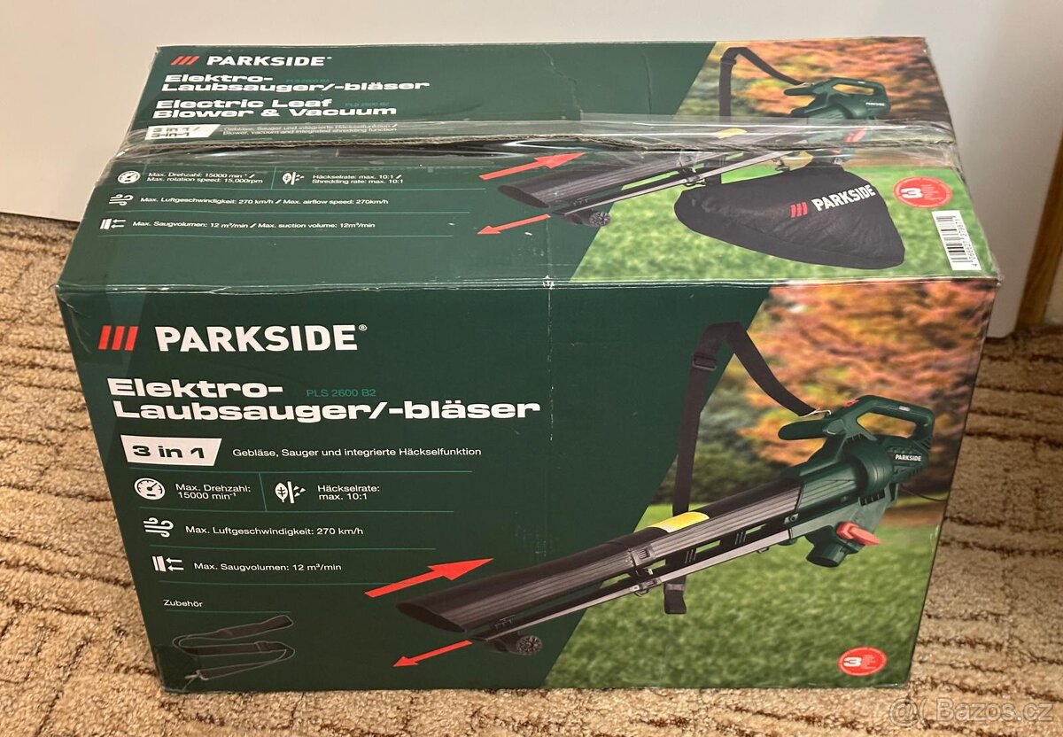 Elektrický vysavač a foukač listí Parkside - 4
