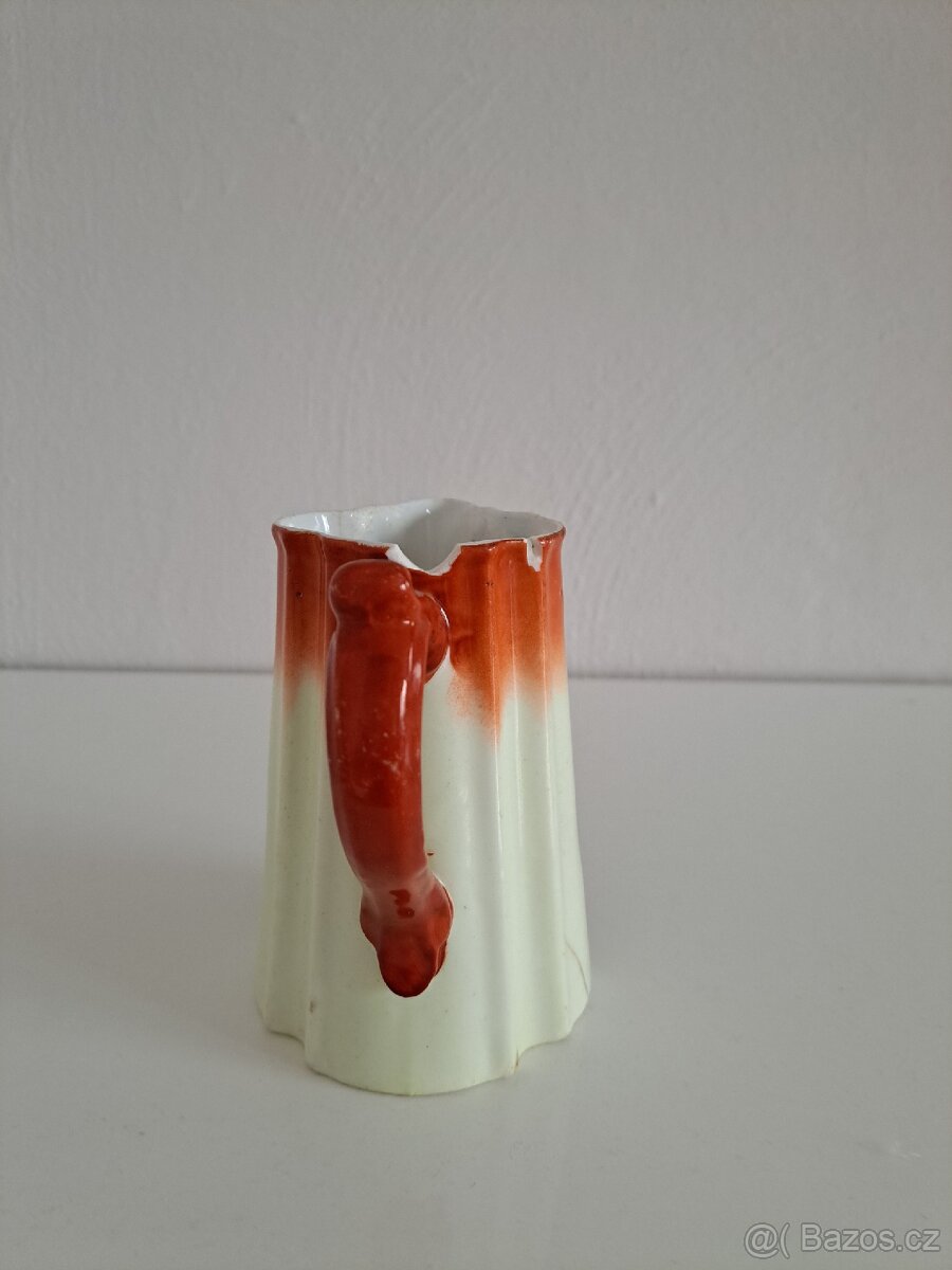 Starý keramický džbánek / mléčenka - 4