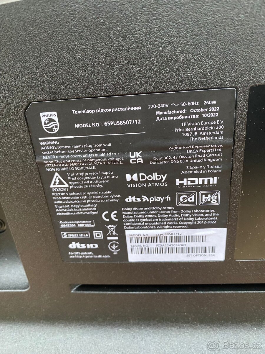 TV Philips 65pus8507/12, rozbitý, nový - 4