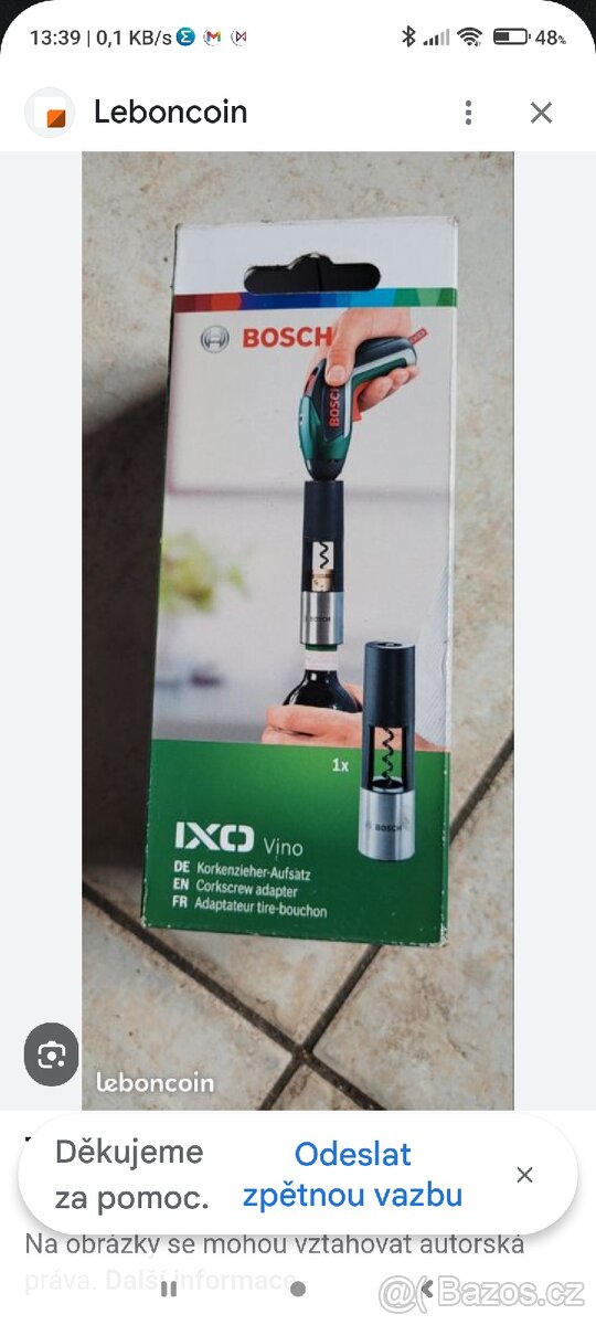 Vývrtka na víno BOSCH - 4