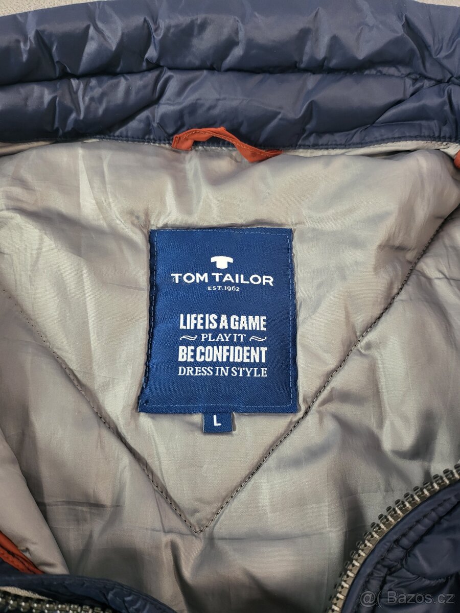 Pánská prošívaná bunda Tom Tailor – velikost L - 4