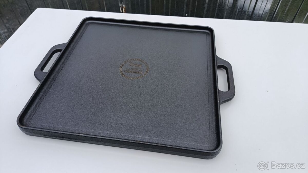 Litinová grilovací deska - 30x30cm - 4