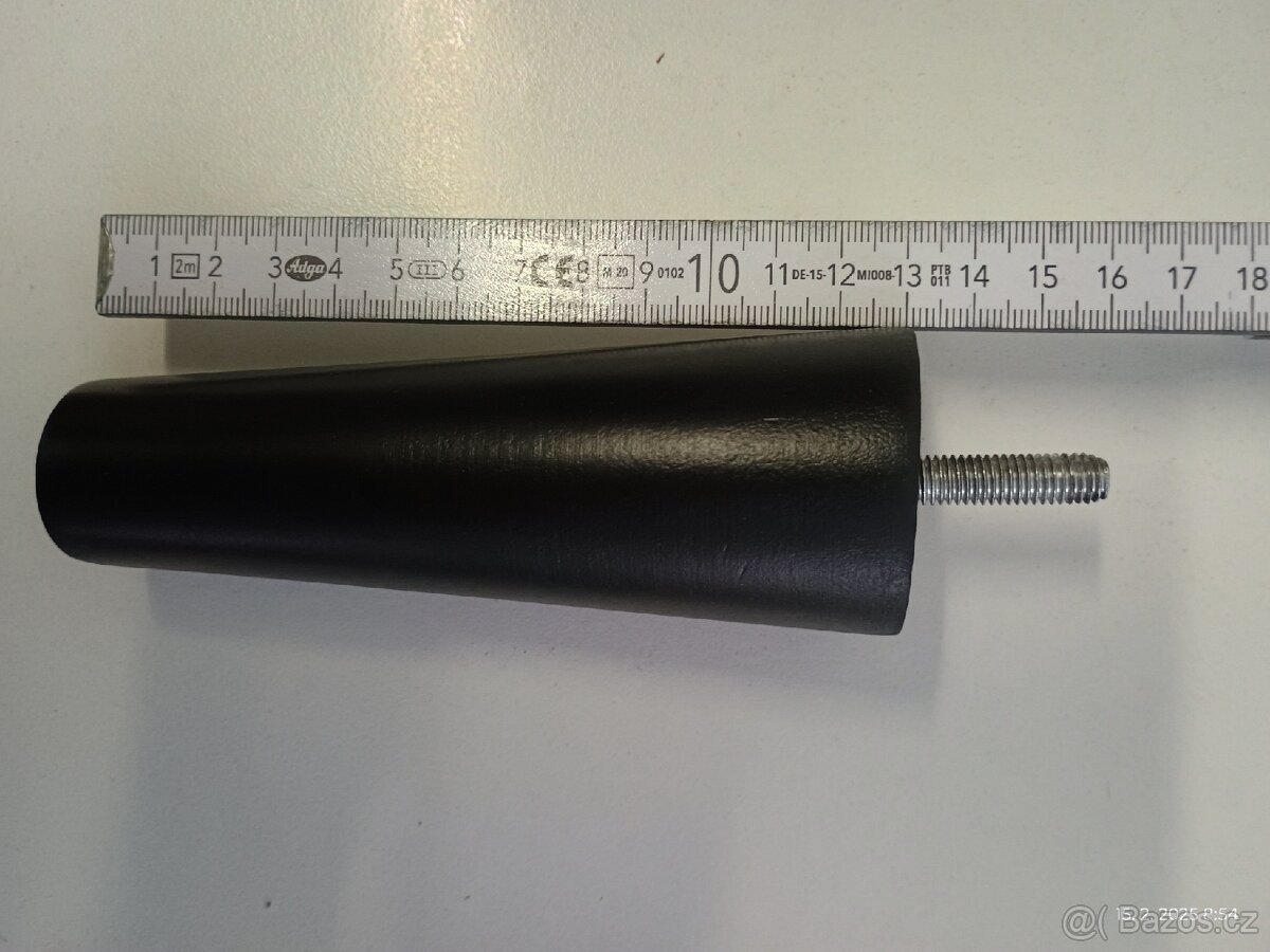 Nabytkove nohy černé délka 13cm průměr 47 29 mm závit M8 - 4