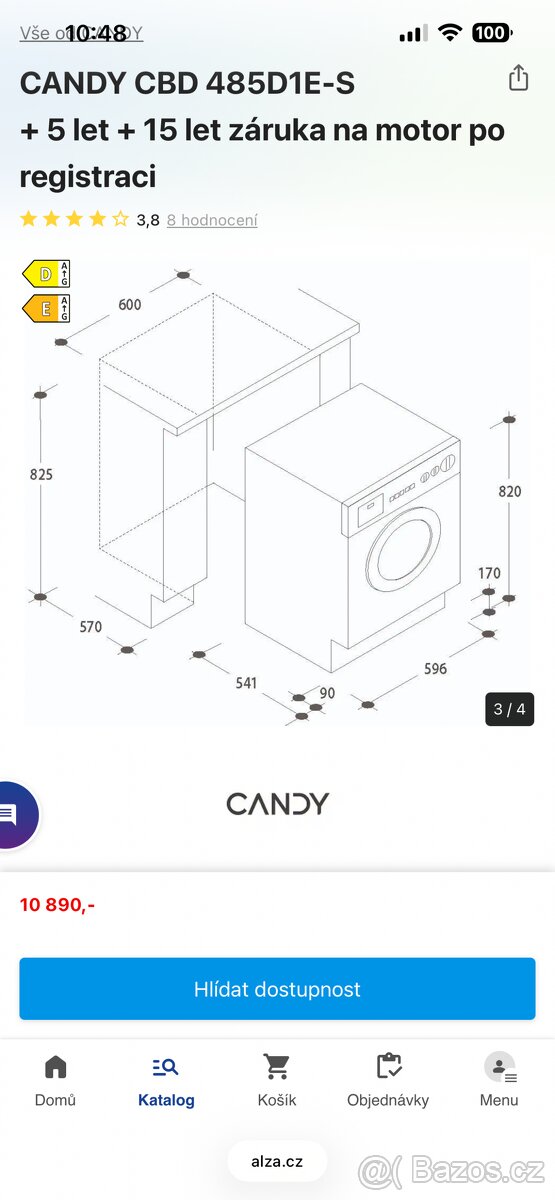 Nová Candy pračka se sušičkou - 4