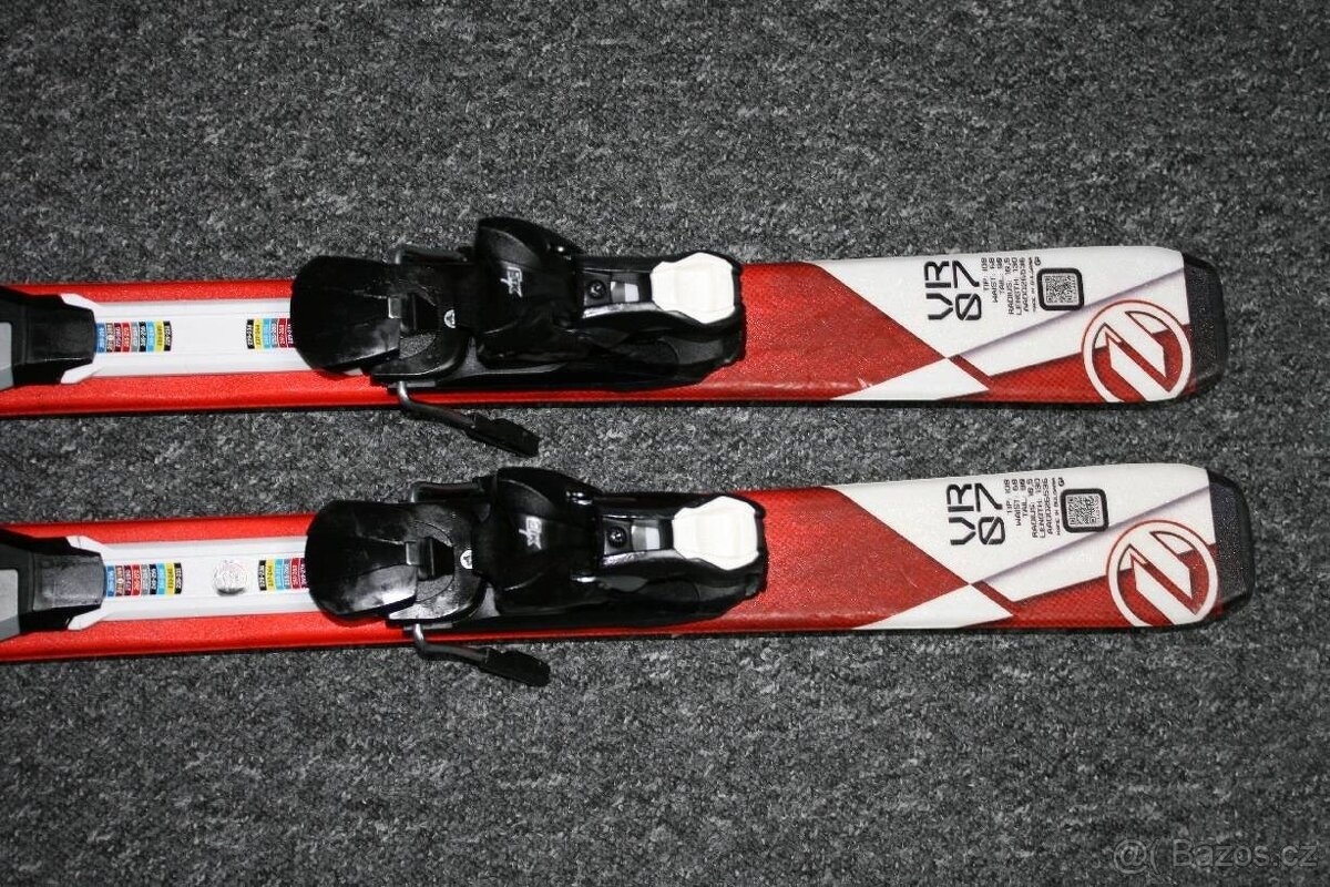 lyže dynamic 130 cm , lyžaky salomon - 4