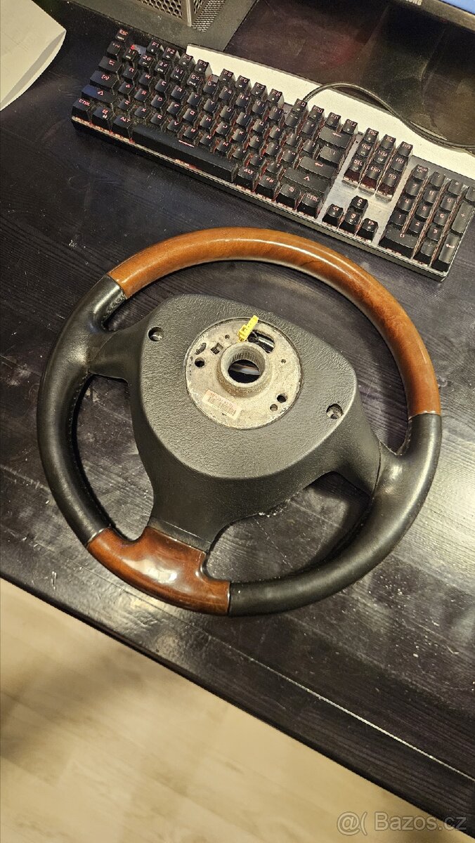 Dřevěný volant Passat b5.5, Bora, Golf, Octavia - 4