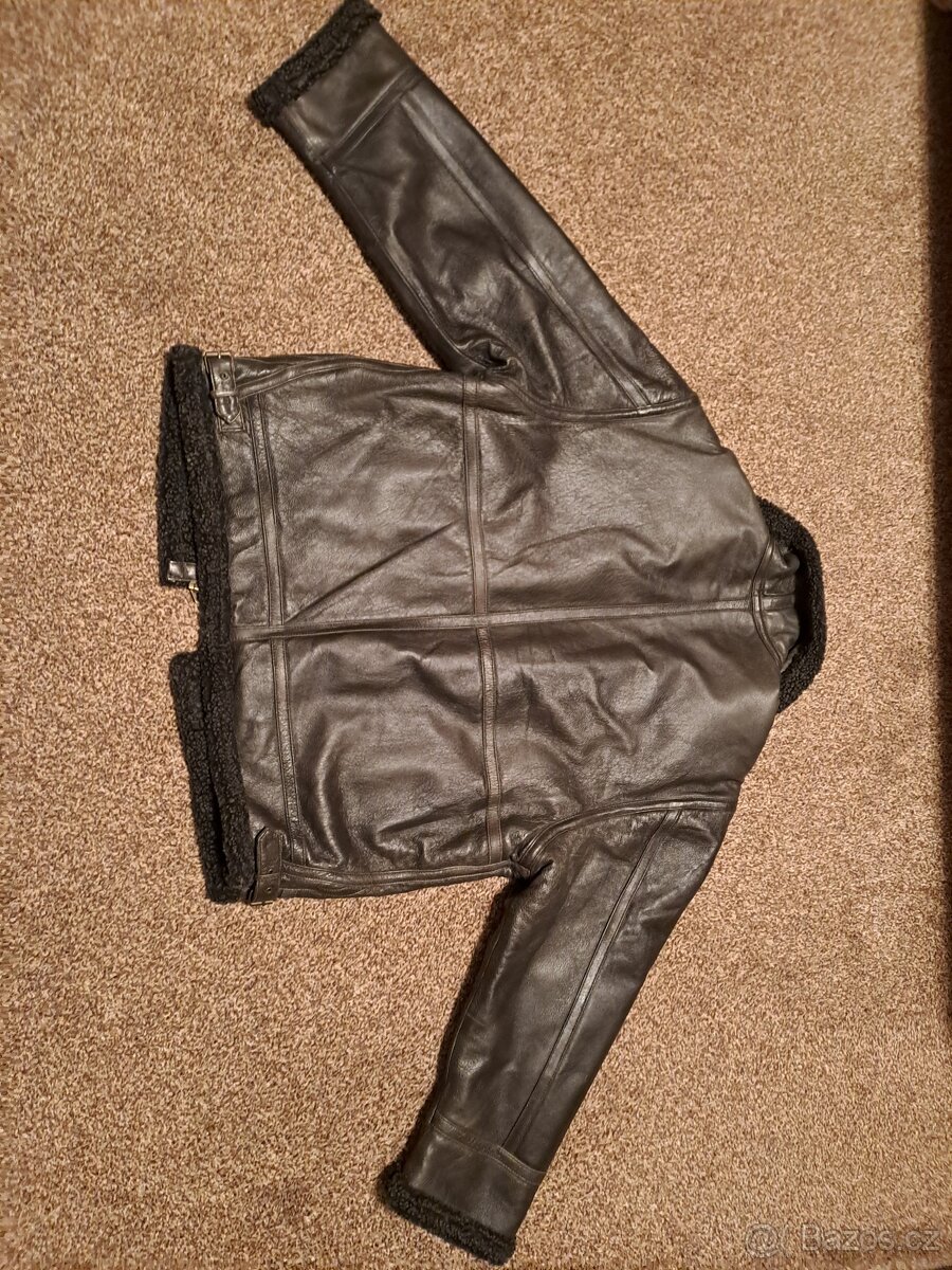 Kožená zateplená bunda - 4