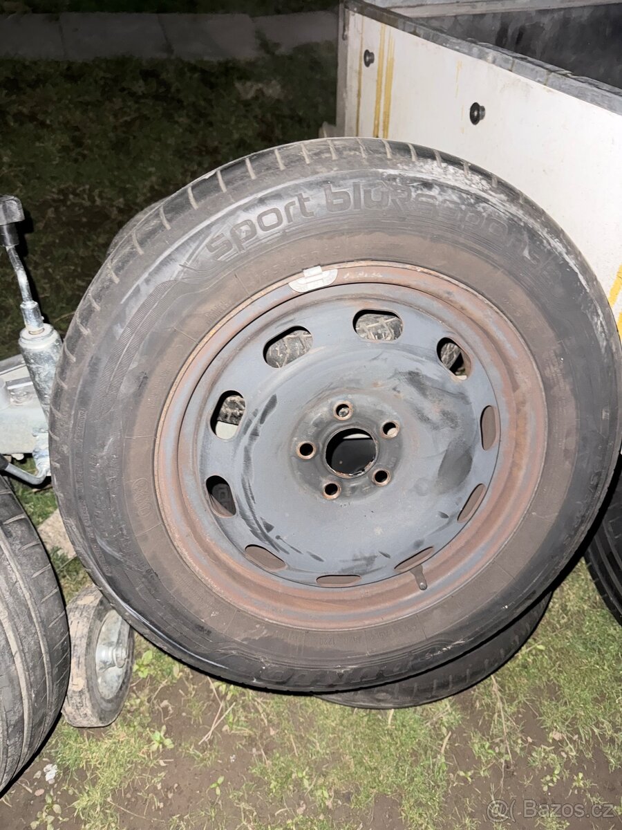 Sada plechových ko 7mm, 5x100 r15 - 4