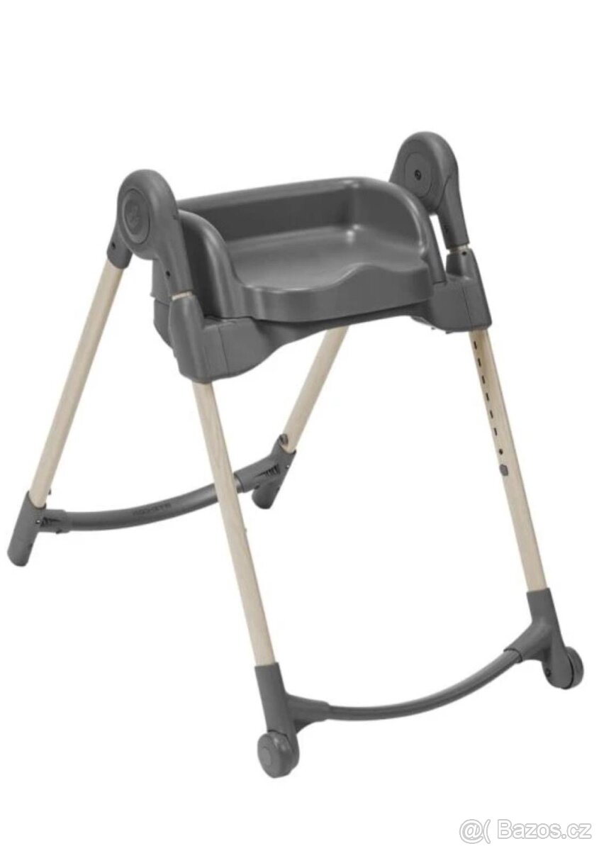 Šedá dřevěná dětská rostoucí židlička Maxi Cosi - 4
