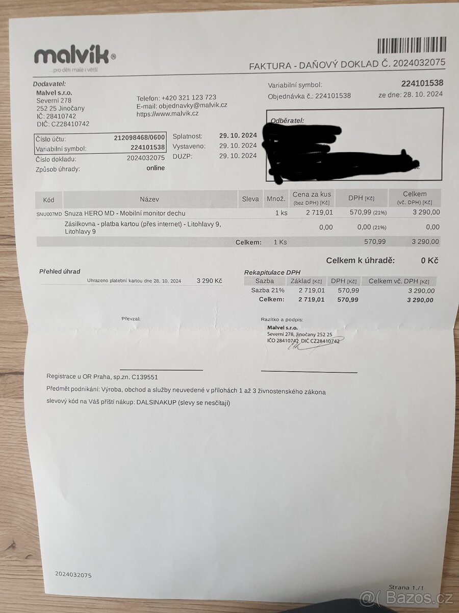 Monitor dechu Snuza hero - 4