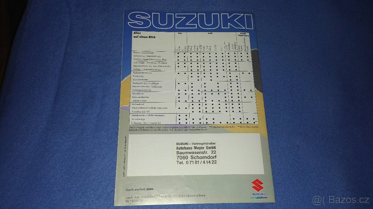 Katalog SUZUKI Swift , Alto , Super v DE - TOP STAV - 4