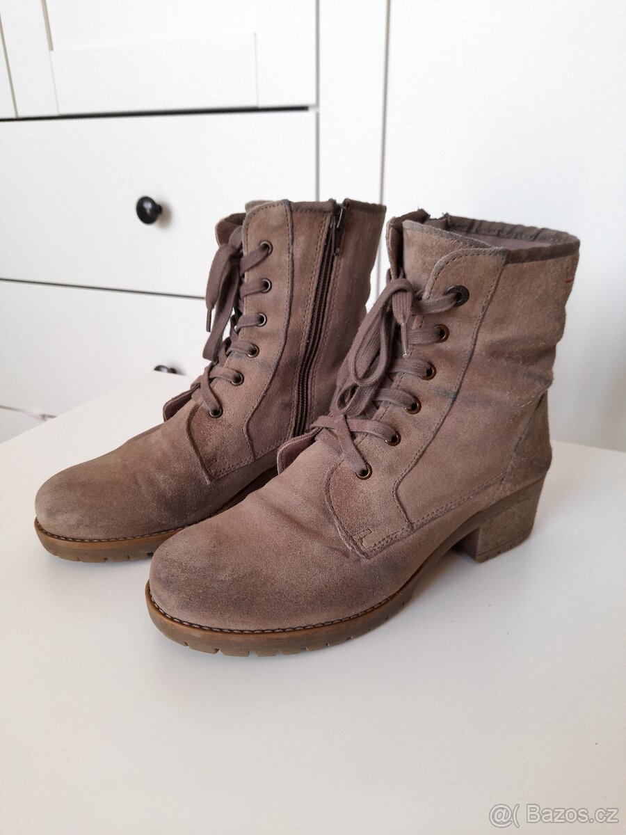 Kožené kotníkové boty s.Oliver (38) - 4