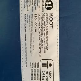 Petite&Mars Cestovní postýlka Koot, Modrá s letadlem - 4