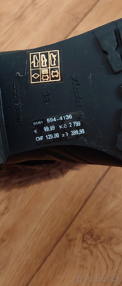 Nové kožené kozačky Baťa 38 - 4