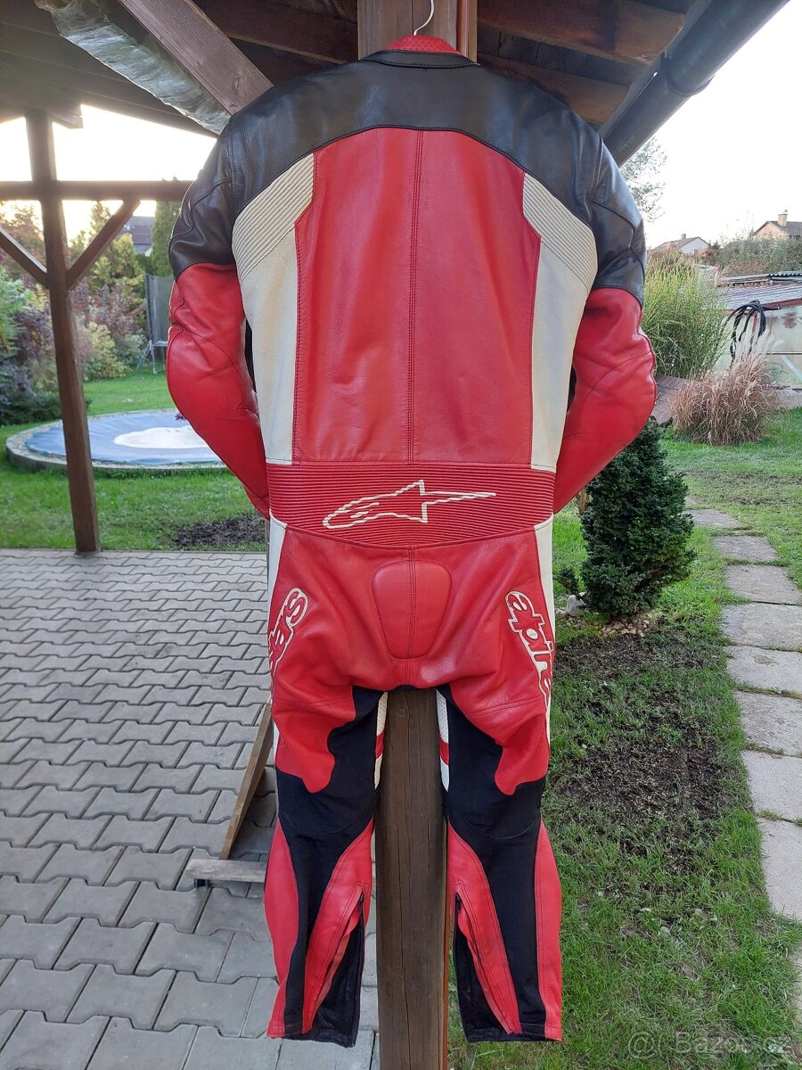 Kožená kombinéza jednodílná 48 alpinestars - 4