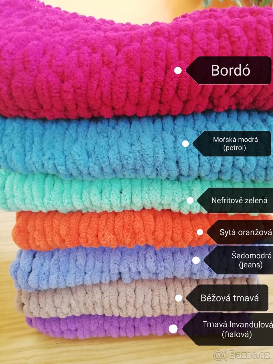 Nová měkká pletená deka puffy - 4