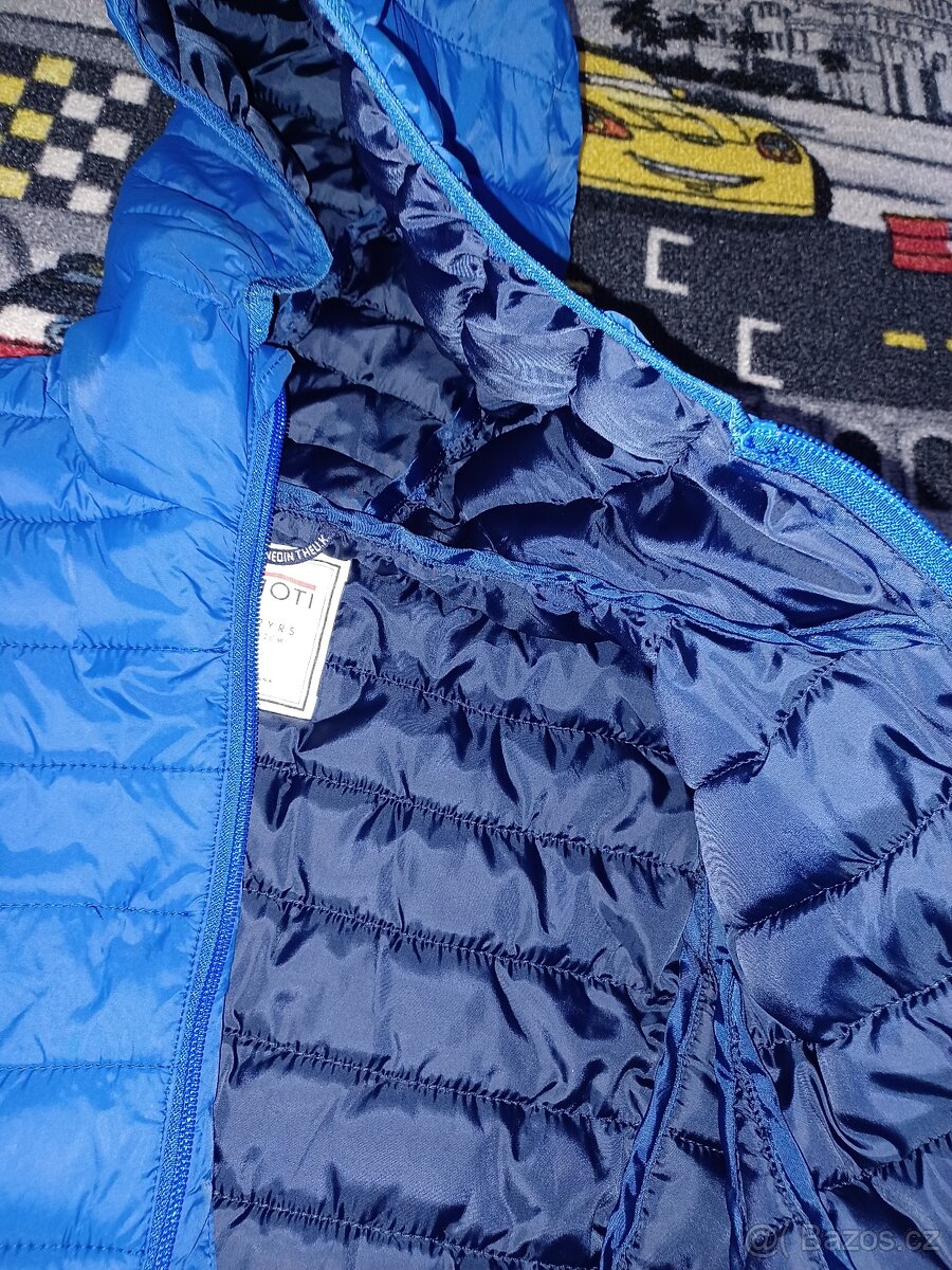 Modrá dětská zimní bunda 146/152 - 4